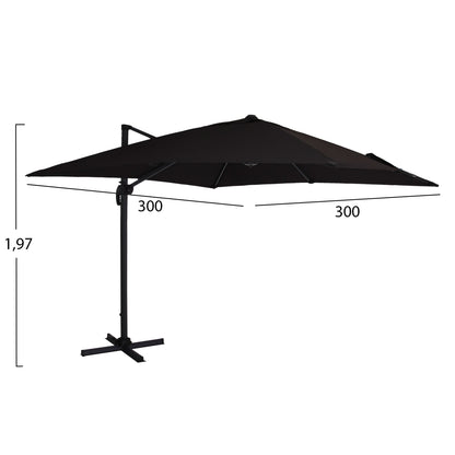 Hanging Umbrella SHADER HM6025.03 3x3 360 degree Acrylic Fabric