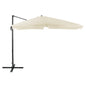 Umbrella Alu 3x3 360 degree with grey fabric HM6025.01 image 1