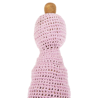 UMBRELLA LUX HM6035.04 PINK MACRAME TEAK AND BAMBOO Φ200X260