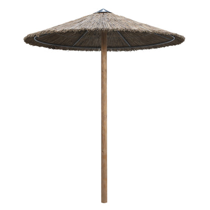 UMBRELLA WITH STRAW WOODEN POLE AND SUPPORT BEAMS Φ216x270H.HM5896 image 1