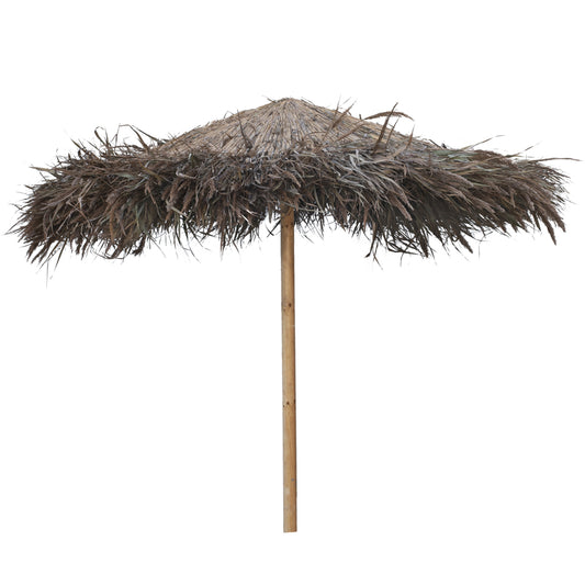 BEACH UMBRELLA TROPICAL WITH SUPPORT BEAMS Φ240x270Hcm.HM5897 image 1