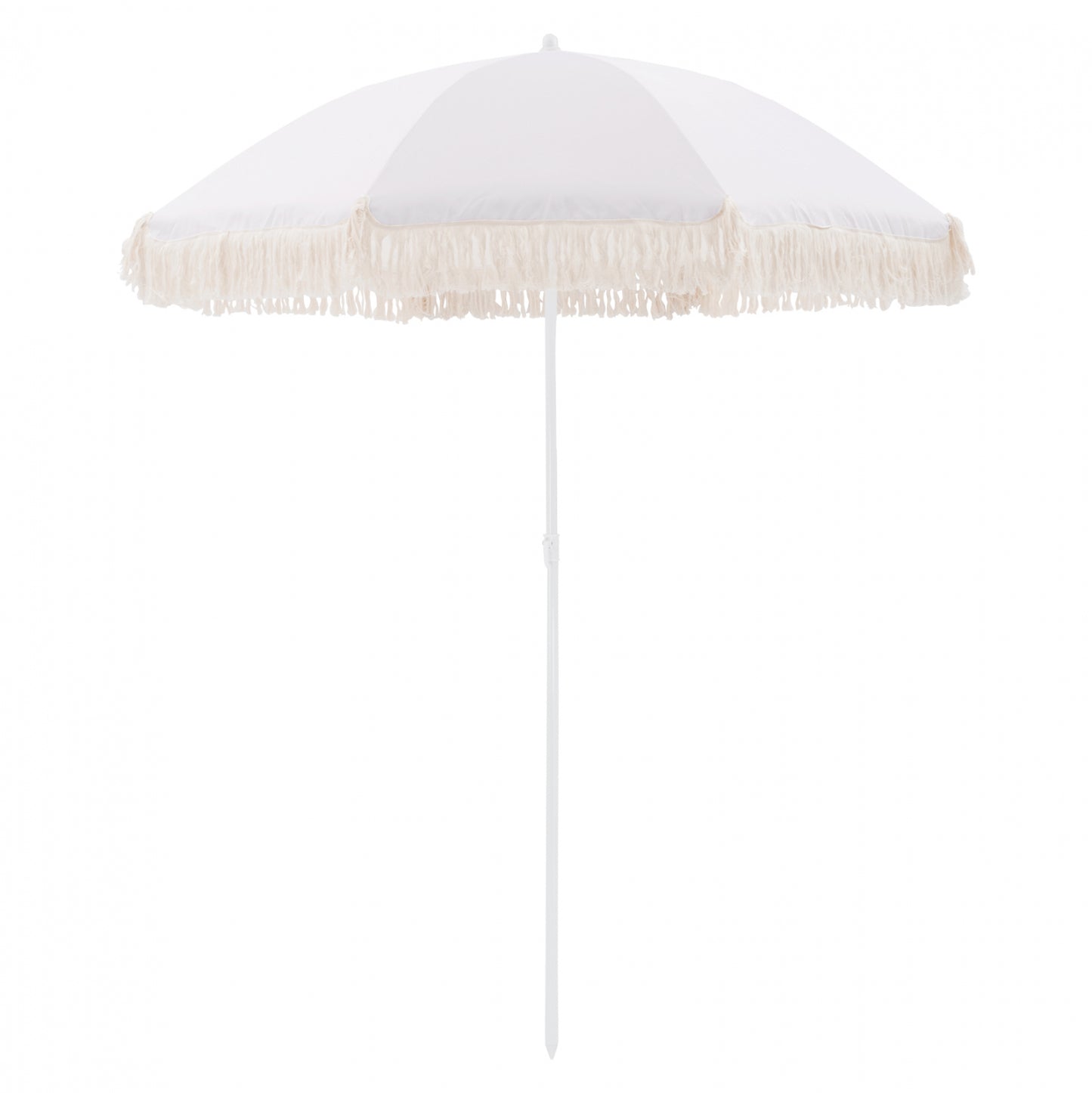BEACH UMBRELLA WITH BEIGE MACRAME FRICTIONS HM5775.01 8 RADIAS Φ180Χ200m. image 1