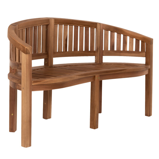 BENCH 2-SEATER CAPO HM9539 TEAK WOOD IN NATURAL COLOR 149x59x86Hcm. image 1