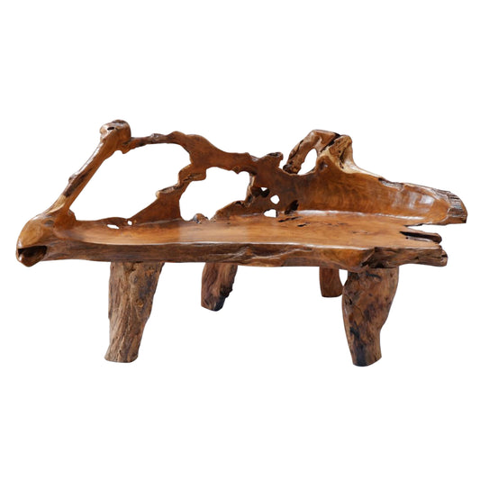 BENCH HM9397 SOLID TEAK NATURAL COLOR image 1