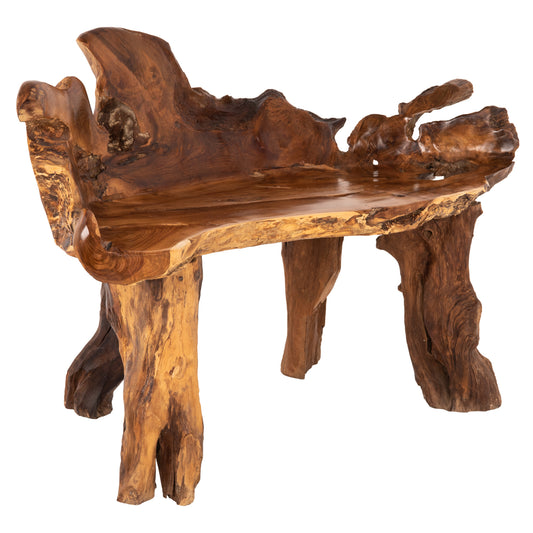 BENCH HM9398 SOLID TEAK NATURAL COLOR 130x52x80Ηcm. image 1