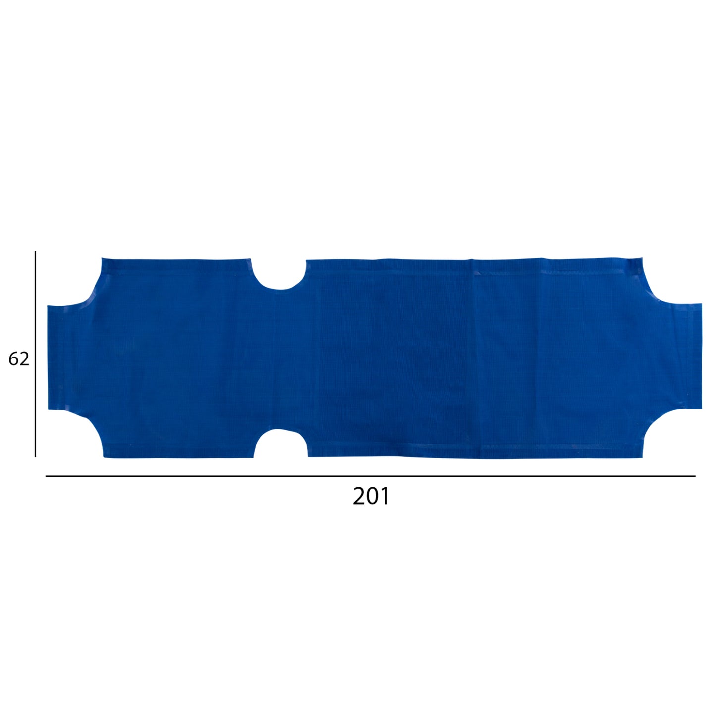 Spare parts cover for sunbed HM5072.01 Textline Blue 201x62 cm