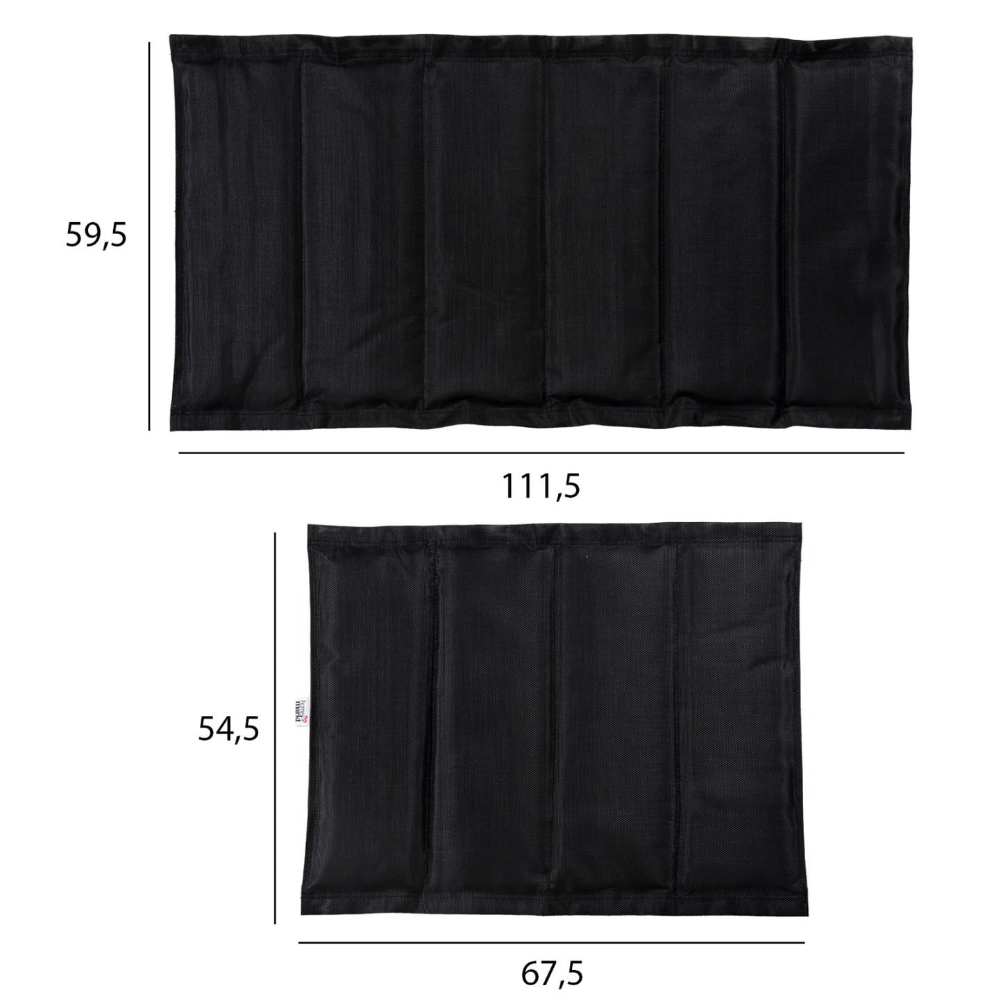 REPLACEMENT TEXTILENE FABRIC HM6064.01 FOR SUNBEDS AIGAIO IN BLACK COLOR