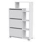 SHOE CABINET ROBBEN HM18189.01 MELAMINE IN WHITE 90x30x143Hcm. image 1