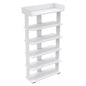 SHOE RACK RIBBER HM18191.01 MELAMINE IN WHITE COLOR 73x30x142Hcm. image 1