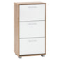 Shoe Cabinet Melamine 3seater HM2221.06 Sonama-White 62x24x110cm image 1
