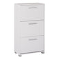 SHOE CABINET HM2221.05 3 LEVELS MELAMINE IN WHITE 62Χ24Χ110Hcm. image 1