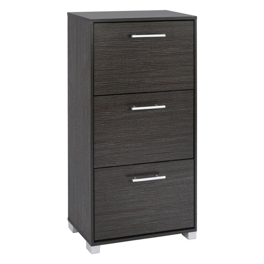 Shoe Cabinet Wooden HM2221.01 Zebrano 3Places 62x24x110 image 1