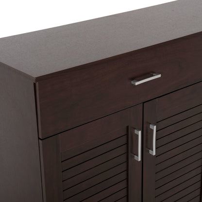 SHOE CABINET PROBY HM9607.01 MELAMINE IN WENGE 120x37,5x121,5Hcm.