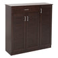 SHOE CABINET PROBY HM9607.01 MELAMINE IN WENGE 120x37,5x121,5Hcm. image 1