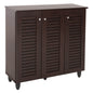 SHOE CABINET PROLLY HM9609.01 MELAMINE IN WENGE-3 DOORS-4 SHELVES 87x32x88Hcm. image 1