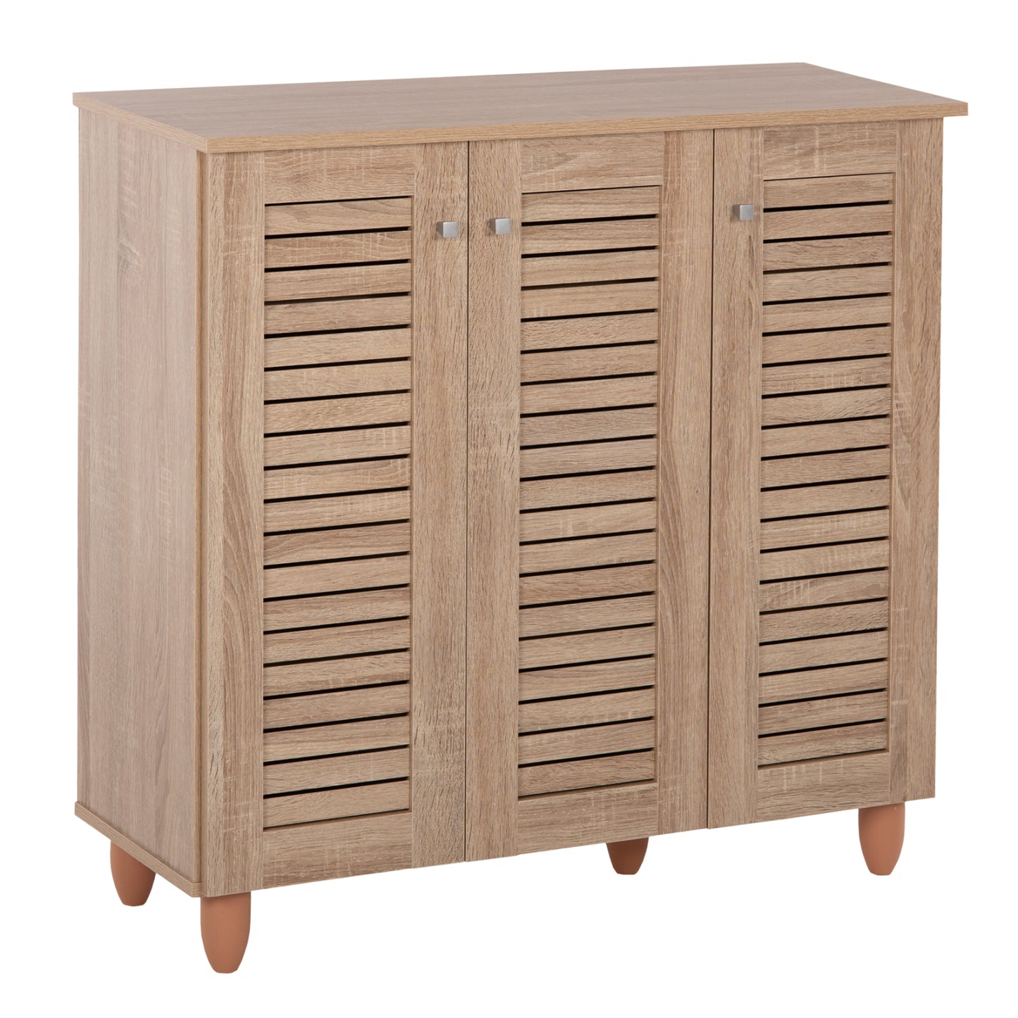 SHOE CABINET PROLLY HM9609.02 MELAMINE IN SONOMA-3 DOORS-4 SHELVES 87x32x88Hcm. image 1