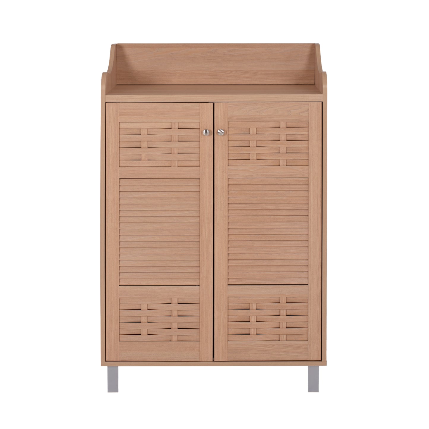 SHOE RACK-CABINET CAILENA HM2230.09 MELAMINE IN NATURAL COLOR 77X40,5X122Hcm.