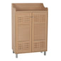 SHOE RACK-CABINET CAILENA HM2230.09 MELAMINE IN NATURAL COLOR 77X40,5X122Hcm. image 1
