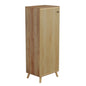 SHOE CABINET ALVARO HM8954.16 MELAMINE IN NATURAL WOOD COLOR 50Χ38Χ135Hcm. image 1