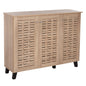 SHOE CABINET PRODY HM9610.02 MELAMINE IN SONAMA 3 DOORS 115x34x89Hcm. image 1