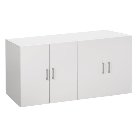 UPPER CABINET FOR 4-LEAF WARDROBE HM352.05 FERNANDA MELAMINE IN WHITE 120,5x41,5x60,5Hcm. image 1