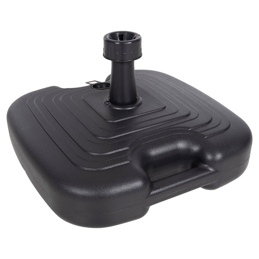 PLASTIC UMBRELLA BASE WITH HANDLE SOLBAS HM6112.02 ANTHRACITE COLOR-FOR POLE 20/38mm 45x11Hcm. image 1