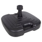 PLASTIC UMBRELLA BASE WITH HANDLE SOLBAS HM6112.02 ANTHRACITE COLOR-FOR POLE 20/38mm 45x11Hcm. image 1