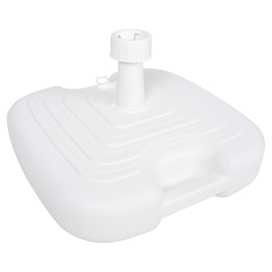 PLASTIC UMBRELLA BASE WITH HANDLE SOLBAS HM6112.01 WHITE COLOR-FOR POLE 20/38mm 45x11Hcm. image 1