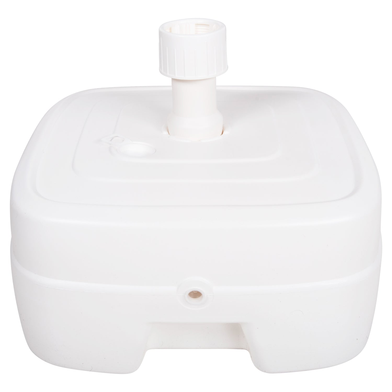 PLASTIC UMBRELLA BASE WITH WHEEL SOLBAS HM6113.01 WHITE COLOR-FOR POLE 33/50mm 46,5x23,5Hcm. image 1