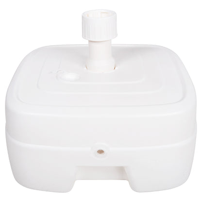 PLASTIC UMBRELLA BASE WITH WHEEL SOLBAS HM6113.01 WHITE COLOR-FOR POLE 33/50mm 46,5x23,5Hcm. image 1