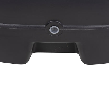 PLASTIC UMBRELLA BASE WITH WHEEL SOLBAS HM6113.02 ANTHRACITE COLOR-FOR POLE 33/50mm 46,5x23,5Hcm.