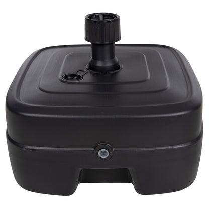 PLASTIC UMBRELLA BASE WITH WHEEL SOLBAS HM6113.02 ANTHRACITE COLOR-FOR POLE 33/50mm 46,5x23,5Hcm. image 1