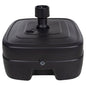 PLASTIC UMBRELLA BASE WITH WHEEL SOLBAS HM6113.02 ANTHRACITE COLOR-FOR POLE 33/50mm 46,5x23,5Hcm. image 1