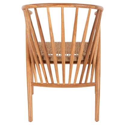 Армchair Permaine от Тик Дърво с Впечатляващ Дизайн 57.5x59.5x82Hcm