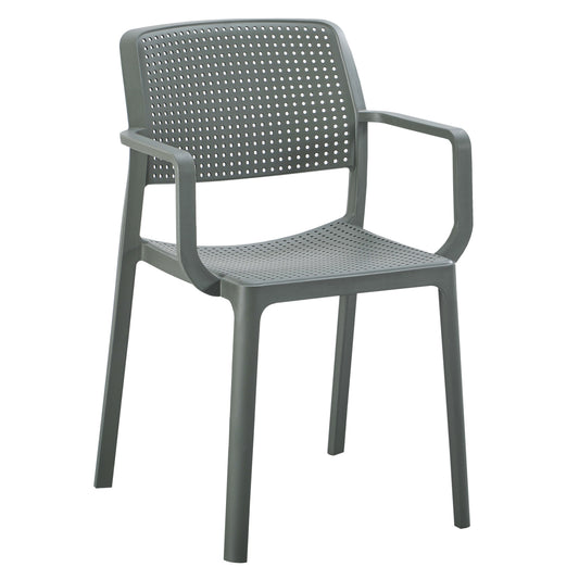 OUTDOOR DINING ARMCHAIR COMFEE HM6102.05 DARK OLIVE GREEN POLYPROPYLENE 54x57x83Hcm. image 1