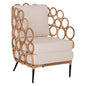 ΑRMCHAIR RINGER FB99341 RATTAN-METAL NATURAL COLOR 65x69x86H cm. image 1