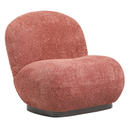 ARMCHAIR BEANY HM9591.02 PINK BOUCLE FABRIC 85x82x77Hcm. image 1