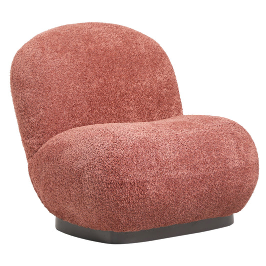 ARMCHAIR BEANY HM9591.02 PINK BOUCLE FABRIC 85x82x77Hcm. image 1