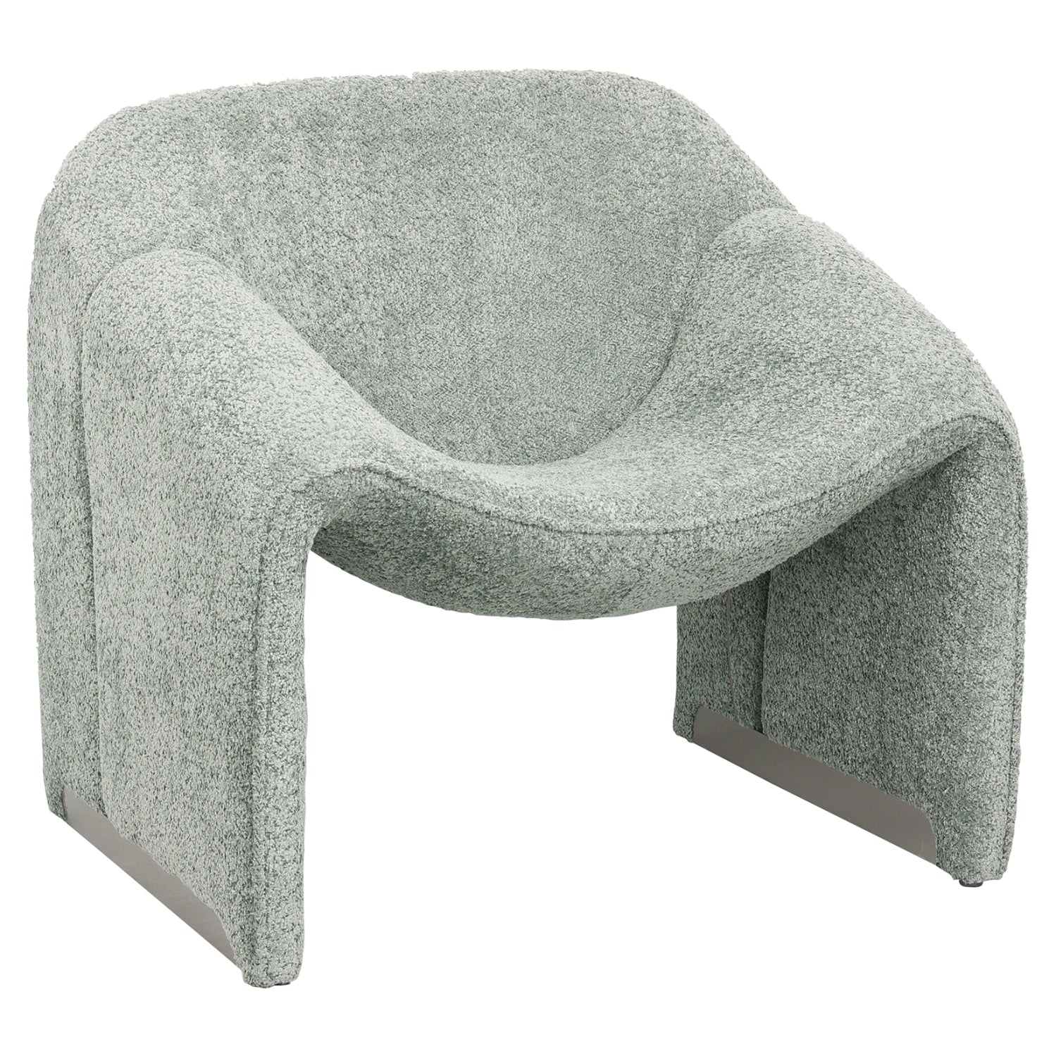 ARMCHAIR SPINER HM9599.05 PISTACHIO GREEN BOUCLE FABRIC 81x64x74Hcm. image 1