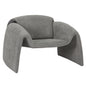 ARMCHAIR LAFORGE HM9679.01 GREY BOUCLE FABRIC-METAL FRAME 100x83x66Hcm. image 1