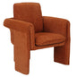 ARMCHAIR CRUSHER HM9681.05 ORANGE BOUCLE FABRIC-METAL FRAME 82x78x87Hcm. image 1