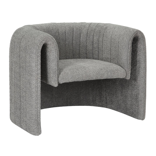 ARMCHAIR RIKER HM9682.01 METAL FRAME-GREY BOUCLE FABRIC 92x74x69Hcm. image 1