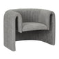 ARMCHAIR RIKER HM9682.01 METAL FRAME-GREY BOUCLE FABRIC 92x74x69Hcm. image 1