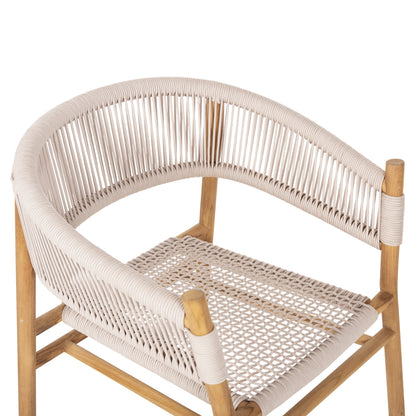 Д dining armchair ирвинг от тиково дърво с уникален дизайн