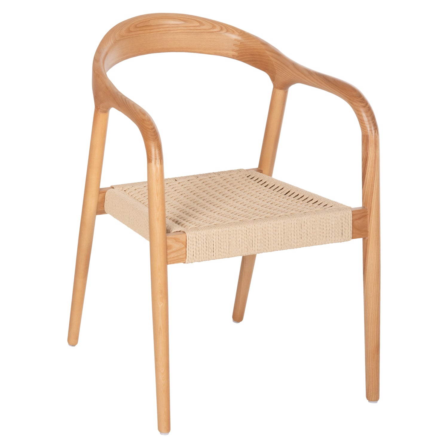 ARMCHAIR HM9874 ASHWOOD FRAME-PAPER ROPE SEAT 57x54x78Hcm. image 1