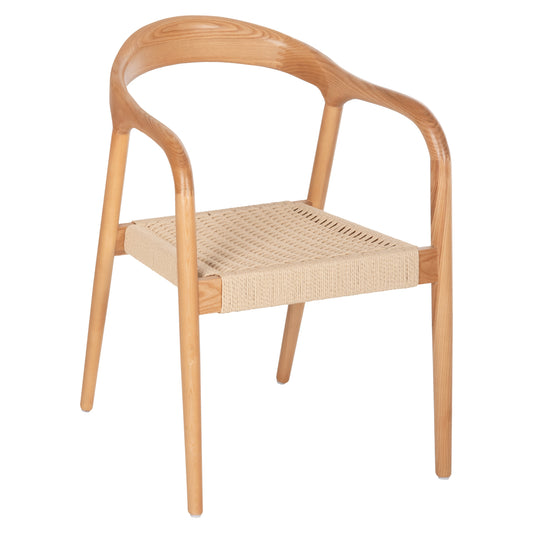 ARMCHAIR HM9874 ASHWOOD FRAME-PAPER ROPE SEAT 57x54x78Hcm. image 1