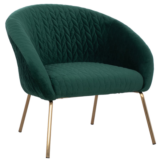 HM8549.03 armchair JOYCE, cypress green velvet, metallic legs image 1