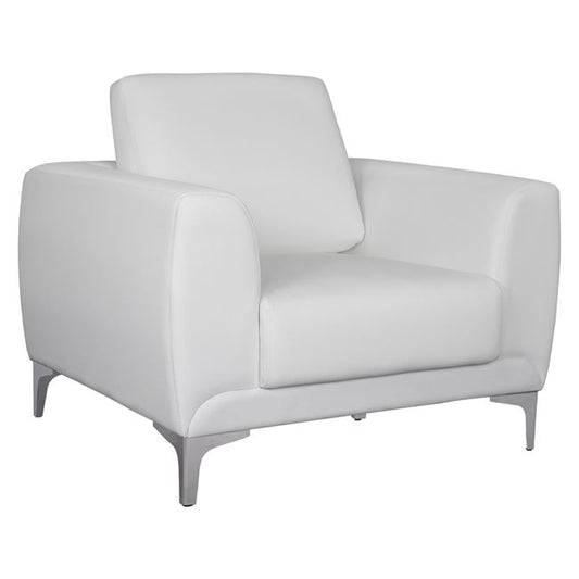 Armchair Kenzie HM3121.12 White PU 89x81x81 cm image 1