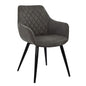 Armchair Mando HM8006.10 with grey Nubuck fabric 60x60x84cm image 1
