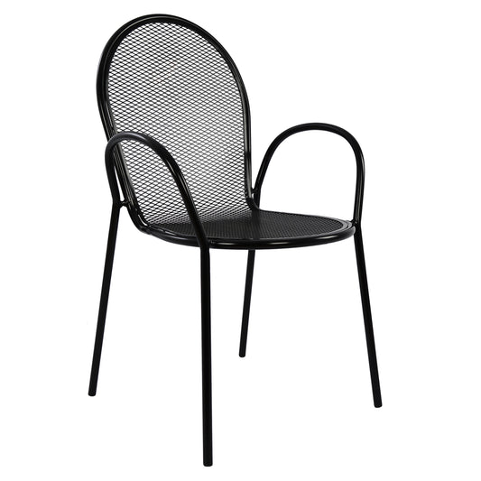 Armchair metallic HM5029.01 Vera in black color 56x62,5x90 cm image 1